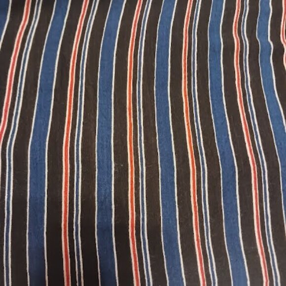 ROMEO & JULIET COUTURE Boho Striped Bell Sleeve with Tassels Blouse, Sz L, Used - Picture 2 of 11